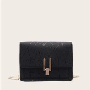 Black & Gold Geometric Purse